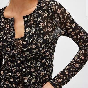 Free People Floral Twosie for One Set